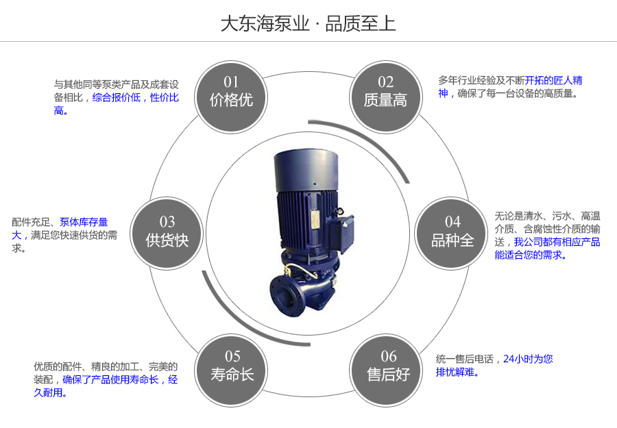 大東海泵業機封沖洗管道泵質量保證圖